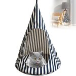 Hamac pour chat - non spcifi - 45x45x56cm - tissu en lin - dcoratif - confortable