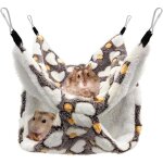 Hamac double pour chinchilla furet hamster cochon in rat et souris - 34x34cm - nid chaud cabane pour ...