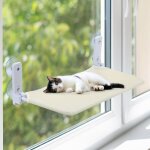 Hamac de fenêtre sans fil pour chat avec 4 ventouses puissantes facile à assembler et étagère pliable ... Hamac de fenêtre sans fil pour chat avec 4 ventouses puissantes facile à assembler et étagère pliable ...