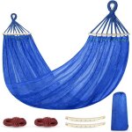 Hamac filet suspenduhamac de camping et jardin l�ger et frais pour int�rieur / ext�rieurla sieste290x150cm250k ...