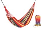 Hamac - hi - 1 personne - coton doux - multicolore - 190 x 80 cm