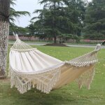 Hamac à pampilles en toile de camping en plein air balançoires intérieures simples et doubles Hamac à pampilles en toile de camping en plein air balançoires intérieures simples et doubles