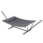 Hamac sur pied - outsunny - support en acier - avec oreiller, barres d'écartement - pour camping en plein ... Hamac sur pied - outsunny - support en acier - avec oreiller, barres d'écartement - pour camping en plein ...