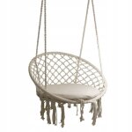 Hamac suspendu br�silien avec coussin rio beige