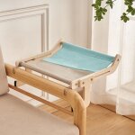 Hamac suspendu pour chat en bois - lit pour chat � accrocher sur fen�trechaise ou rebordsdesign confortable ...
