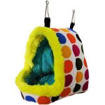 Hamac suspendu pour oiseaux nid dhiver chaud en peluche pour perroquet lit en peluche pour animaux de ...