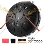Handpan steel tongue drum10 pouces 11 notes livre de musique pour m�ditation yoga temple