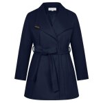 Manteau femme - hanna nikole - �l�gant - chaud - taille 48 - bleu marine