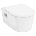 Hansgrohe pack wc suspendu elupura original s sans bride avec abattant blanc amovible et frein de chute ...