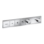 Robinet encastr� - hansgrohe - rainselect - 3 fonctions - cartouche thermostatique - chrome
