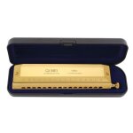 Harmonica chromatique 16 trous 64 sons orgue  bouche instrumentos cl de c instruments de musique