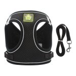 Harnais anti - vasion chat l ? harnais rglable et rflchissant pour chat / chaton respirant (noir) ...