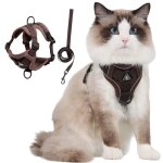 Harnais chat harnais pour chaton / petit chien harnais respirant et bande réfléchissante réglables - ... Harnais chat harnais pour chaton / petit chien harnais respirant et bande réfléchissante réglables - ...