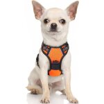 Harnais chien anti traction orange xs harnais chien avec poign�e facile � mettre gilet r�glable r�fl�chissant ...