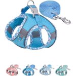 Harnais pour chien de petite et moyenne taille sans traction ensemble harnais et laisse pour chiot harnais ...