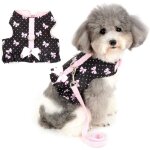 Harnais et laisse pour petit chien de chiot veste robe anti traction harnais chaton rembourr en coton ...