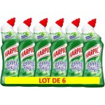 Harpic lot de 6 gels wc fosses septiques menthe - 750 ml