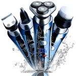 Hatteker rasoir lectrique pour hommes rasoir lectrique rasoir lectrique wet dry 4 en 1 brosse de nettoyage ...