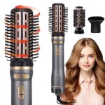 Hatteker seche - cheveux 3 - en - 1 brosse soufflante rotative automatique ionique c�ramique f�hn & coiffage ...