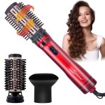 Hatteker seche - cheveux 3 - en - 1 brosse soufflante rotative automatique ? technologie ionique c�ramique ...