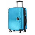 Hauptstadtkoffer mitte - valise cabine rigide 55 x 40 x 20 cm abs tsa 4 roues bleu cyan