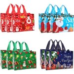 Sacs cadeaux - hbell - 12 sacs rutilisables - motifs de nol - grande taille - durable