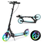 Hd008 trottinette sangle de transport incluse roues led suspension avant - arri�re enfants & adultes ...