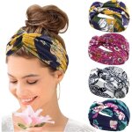 Headband cheveux femme elastique bandeau femme large flower headwear yoga hair bands accessoire cheveux ...