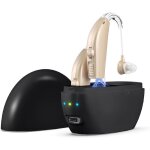 Hearing aid zree appareil auditif anti - bruit rechargeable contr�le volume �tui charge s�niors & perte ...