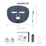 Hello face masque facial de luminoth�rapie led proche infrarouge 510k m500 avec batterie 3000mah masque ...