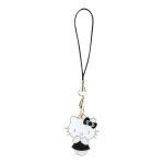 Hello kitty breloque pour dragonne de t�l�phone kitty cute - pendentif pour t�l�phone (noir)
