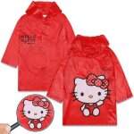 Hello kitty imperm�able � capuche rouge pour filles cape pour filles