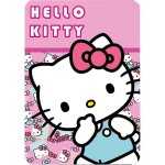 Hello kitty - plaid - couverture polaire 100x140 cm. neuf. rose.