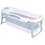 Hellobath baignoire pliable - m olivia (basic) - bleu - 128 cm - baignoire pliable - baignoire sabot ...