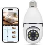 Henf - 1pc ampoule camera surveillancecamera surveillance wifi int�rieur / ext�rieure sans fil 1080p ...