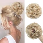 Henf - postiche cheveux naturel 55g bouclé postiche chignon blond doré / blond grand chignon postiche ... Henf - postiche cheveux naturel 55g bouclé postiche chignon blond doré / blond grand chignon postiche ...