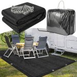 Hengda auvent tapis �tanche camping tapis tente sol ext�rieur tente b�che pique - nique noir25x35m
