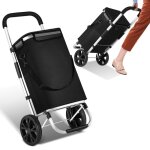 Hengda chariot de courses à roulettes - 3en1 diable caddie à 2 roues avec pliable cadre en aluminium ... Hengda chariot de courses à roulettes - 3en1 diable caddie à 2 roues avec pliable cadre en aluminium ...