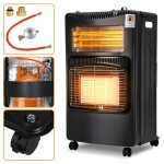 Hengda chauffage dappoint  gaz - lectricit avec adaptateur europe - avec tuyau et dtendeur - intrieur ...