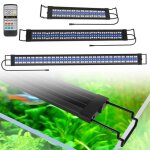 Lampe aquarium led - hengda - rgb - 120 - 150 cm - tlcommande sans fil - tanche ipx4