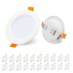 Hengda pack de 20 spots led encastrables plafonnier 5w blanc froid 220v �clairage fixe ip20