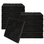 Hengda panneaux de carr mousse acoustique pour studio 30x30x2. 5cm 24 pices traitement disolation phonique ...