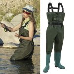 Hengda waders avec crochet pantalons de p�cheur pantalons pour la p�che en �tang nylon 70d taille 47