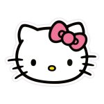 Herding - hello kitty - coussin hello kitty face 36 cm