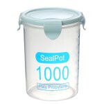 Contenants hermétiques transparents en plastique pour aliments céréales haricots noix boîte de rangement ... Contenants hermétiques transparents en plastique pour aliments céréales haricots noix boîte de rangement ...