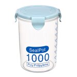 Contenants herm�tiques transparents en plastique pour aliments c�r�ales haricots noix bo�te de rangement ...