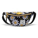 Herschel sac banane noir blanc pour fille - heritage hip pack little herschel daisy days 320116