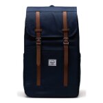 Herschel sac  dos de loisirs bleu fonc marron pour femme et homme - retreat backpack 23 l navy 320177 ...