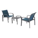 Hesp�ride - salon de jardin duo elyn en aluminium et texaline - 2 places - canard