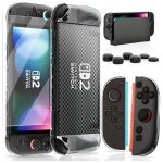 Heystop coque pour console nintendo switch 2avec protection d�cran avec capuchons pour joysticks switch ...